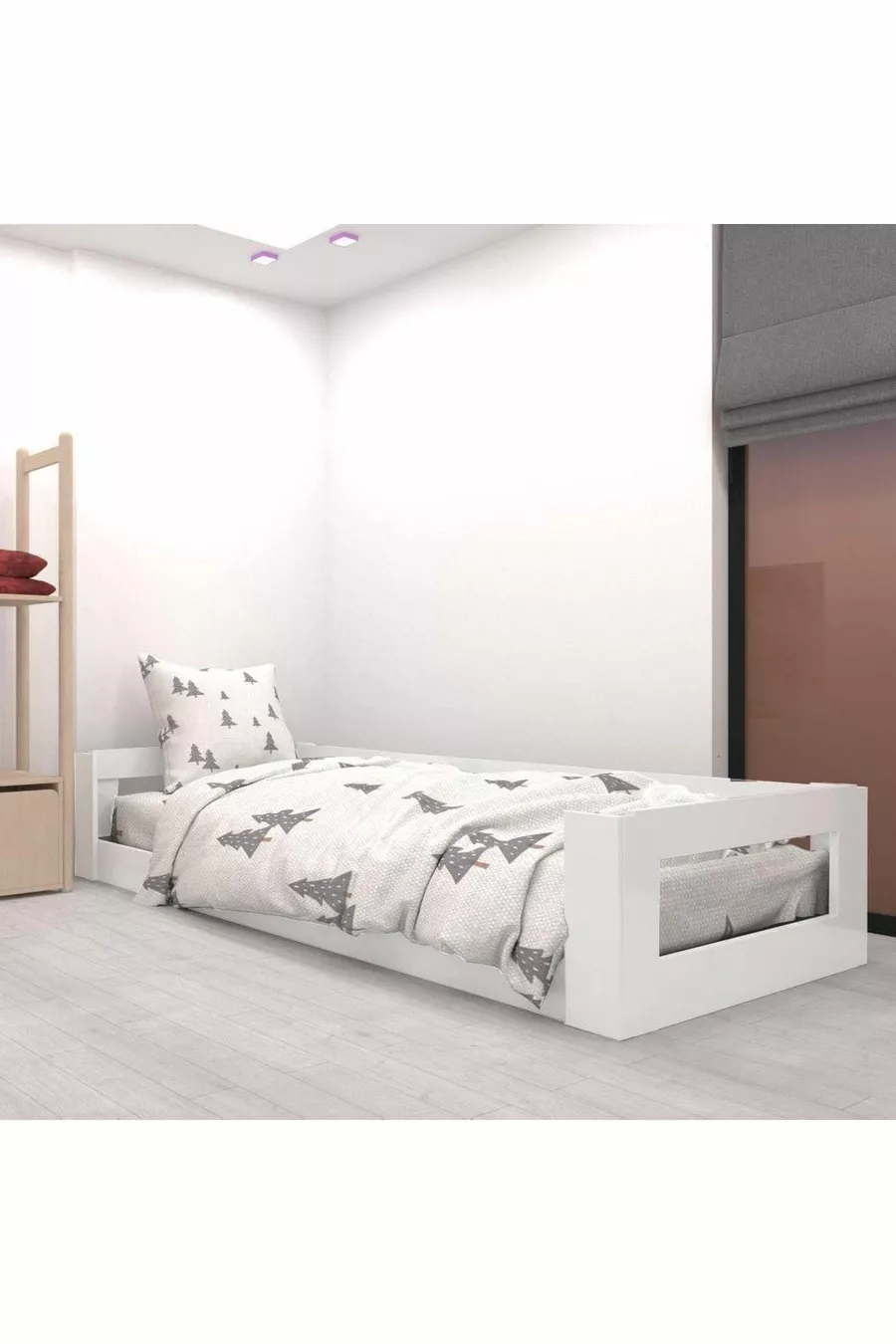 Lit simple pour adolescent et adulte Lit compatible avec matelas