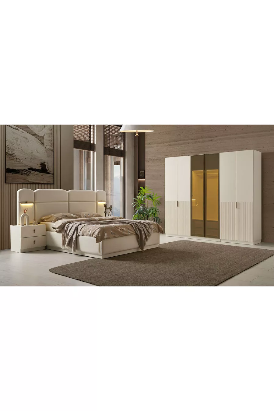 Chambre à coucher Sofya avec 6 portes