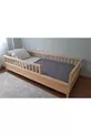 Lit Montessori pour enfants - Lit Montessori - Lit en bois - Avec barrière de sécurité de cm - 
