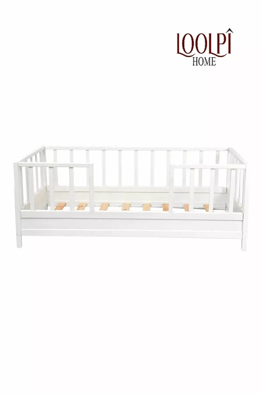 Lit pour bébé et enfant unisexe en bois naturel