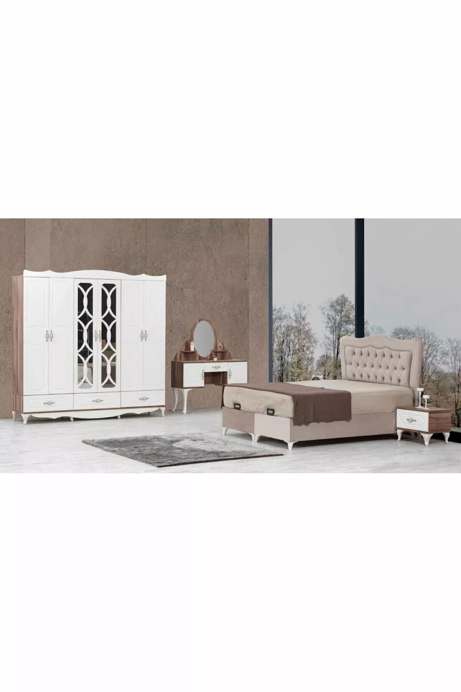 ENSEMBLE DE CHAMBRE À COUCHER EN MDF
