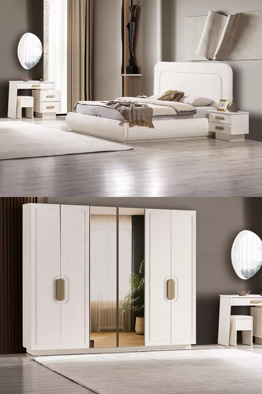 Ensemble de chambre à coucher Nova à 6 portes