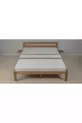Lit tendance en bois massif naturel + 2 étagères simples pour le côté du lit offertes en cadeau