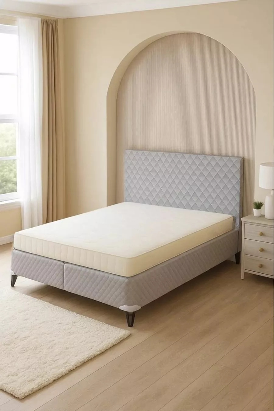 Ensemble double tête de lit et sommier Sleepy Sandıklı