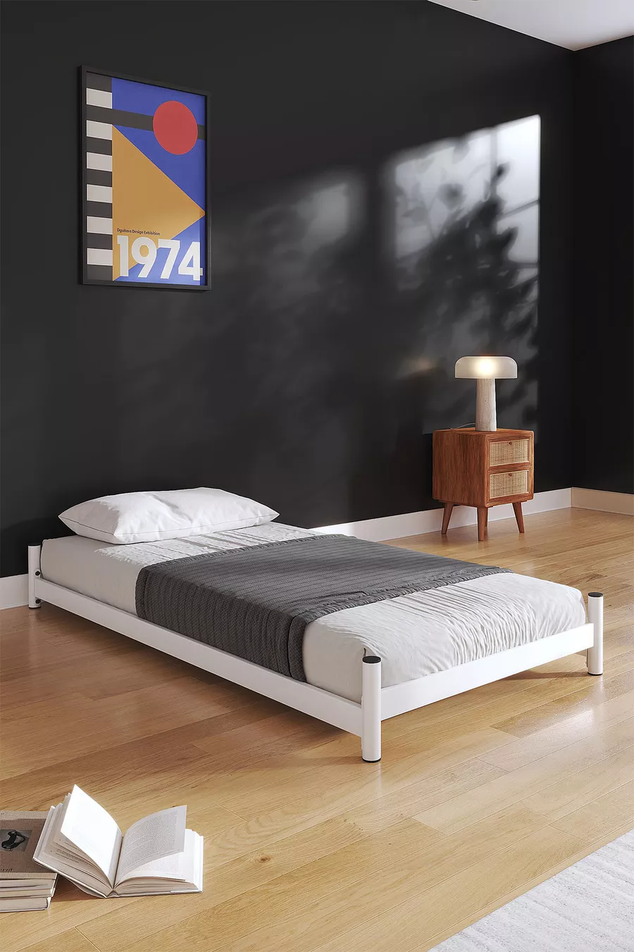 Arya Lit Superposé avec Tiroir Compatible Lit Blanc | Produit Superposé avec Tiroir - Lit au Sol