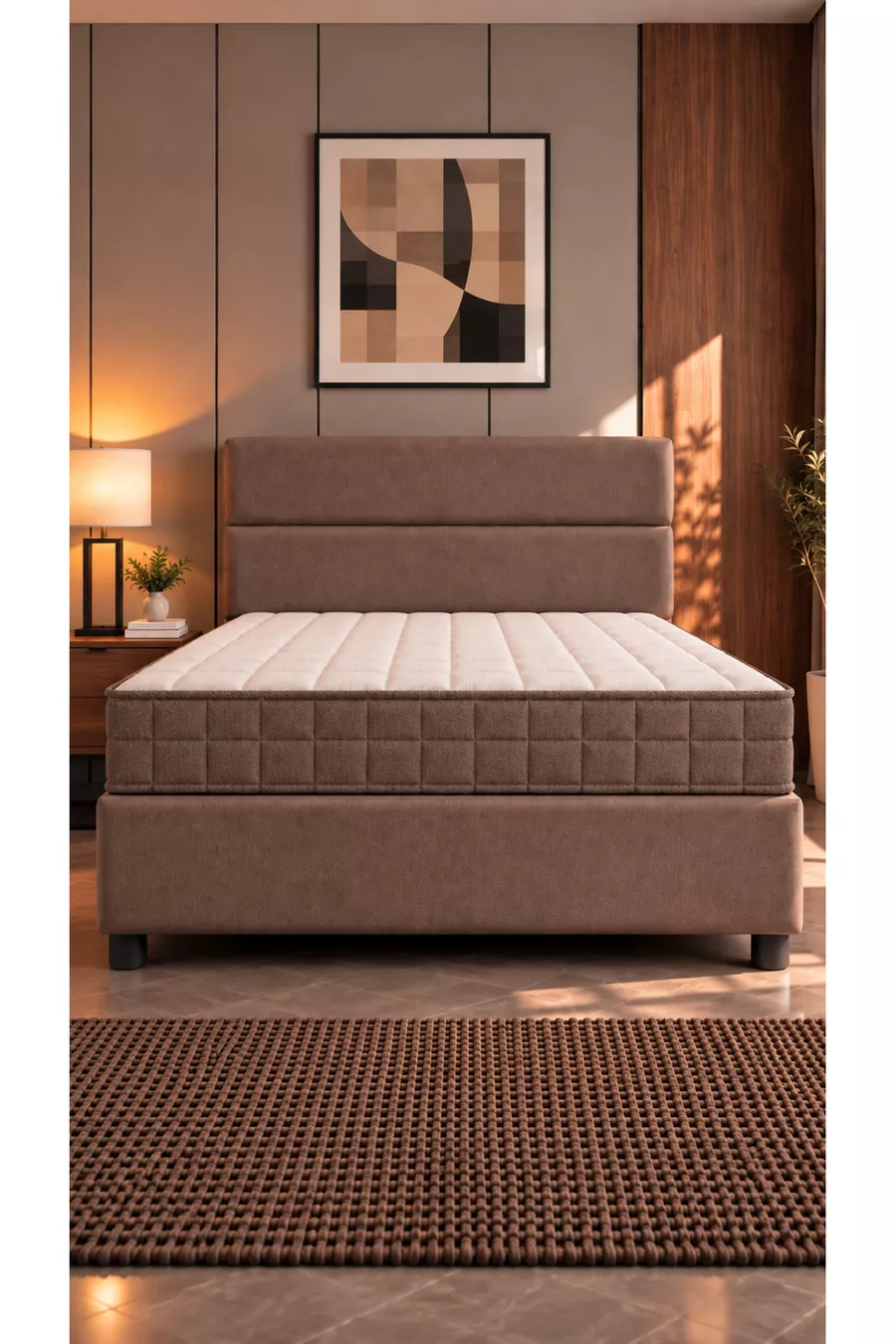 Matelas en mousse sans ressorts en bambou % orthopédique pour une personne  cm