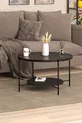 Table basse Oslo - Verre fumé / MDF noir
