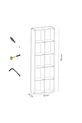 Bibliothèque à  compartiments/étagères, armoire blanche sans porte, armoire organisatrice