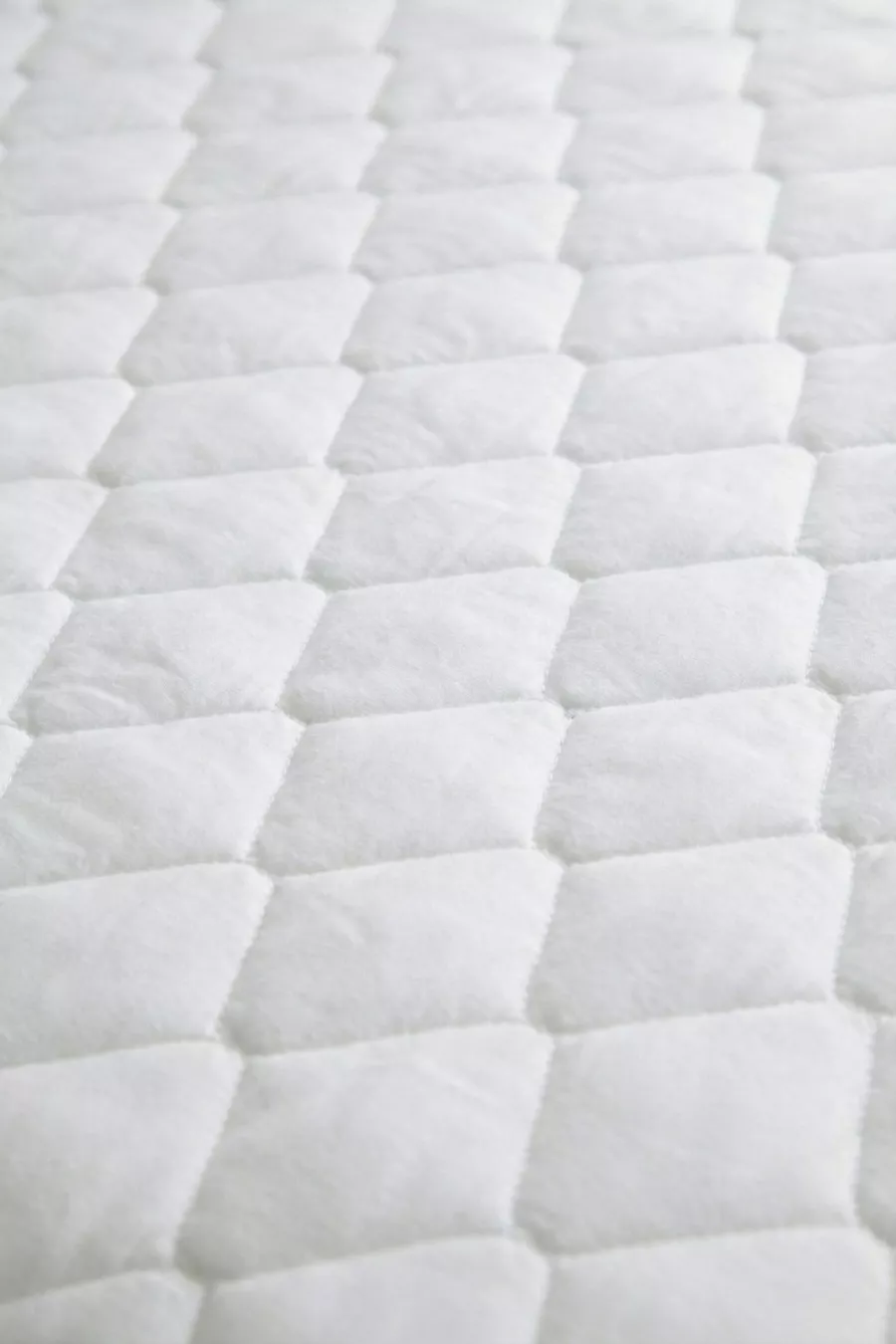 Protège-matelas en coton matelassé, ajustable, bord complet, imperméable, blanc