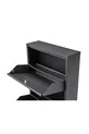 Étagère à chaussures en métal verrouillable 4 places - Anthracite RAL - 