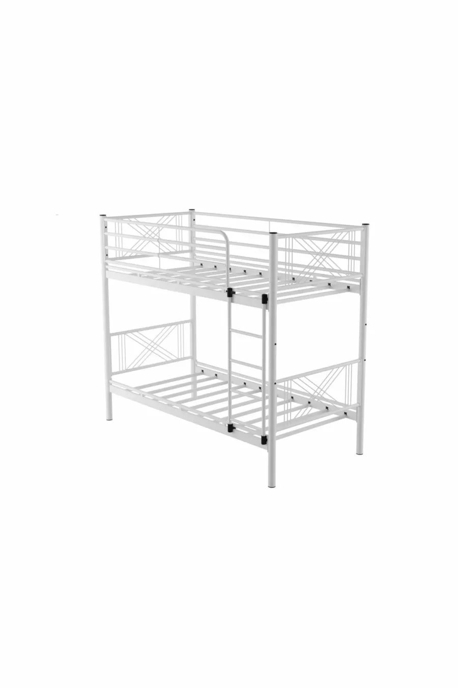 Lit superposé en métal Premium Mix  compatible avec matelas blanc, lit superposable détachable