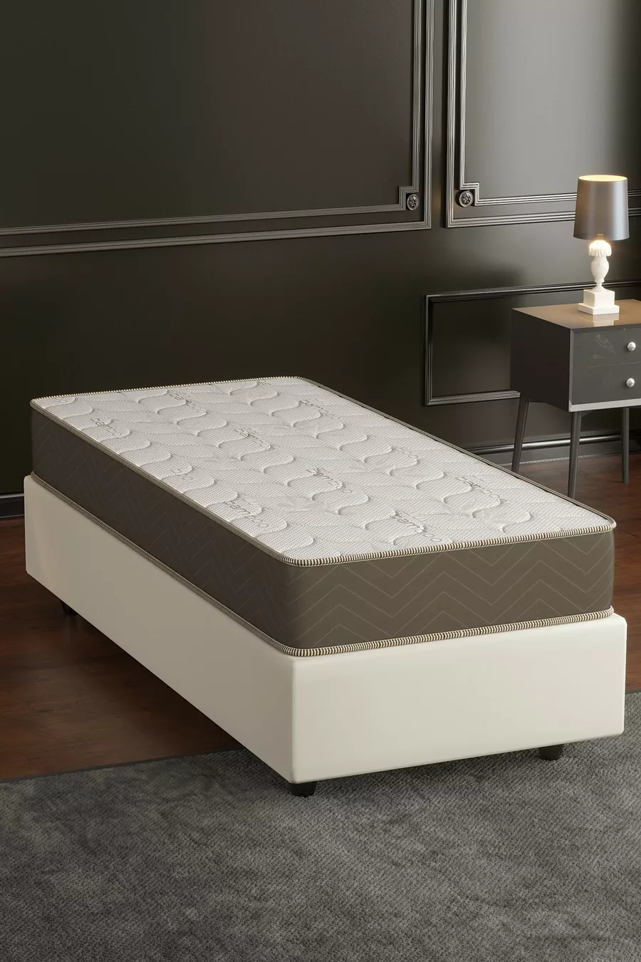 Matelas à ressorts Lux Bamboo Orthopédique Complet de Base, Utilisation des deux côtés, Confort élevé