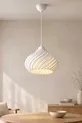 Suspension simple Yummy à motif ondulé blanc, style moderne, cuisine, salon, chambre à coucher (Bioplastique) 