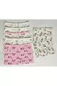 Boxer en tissu imprimé pour fille avec élasthanne, 6 pièces 