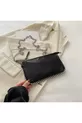 Sac à main et d'épaule pour femme noir avec un seul œil et mini perles