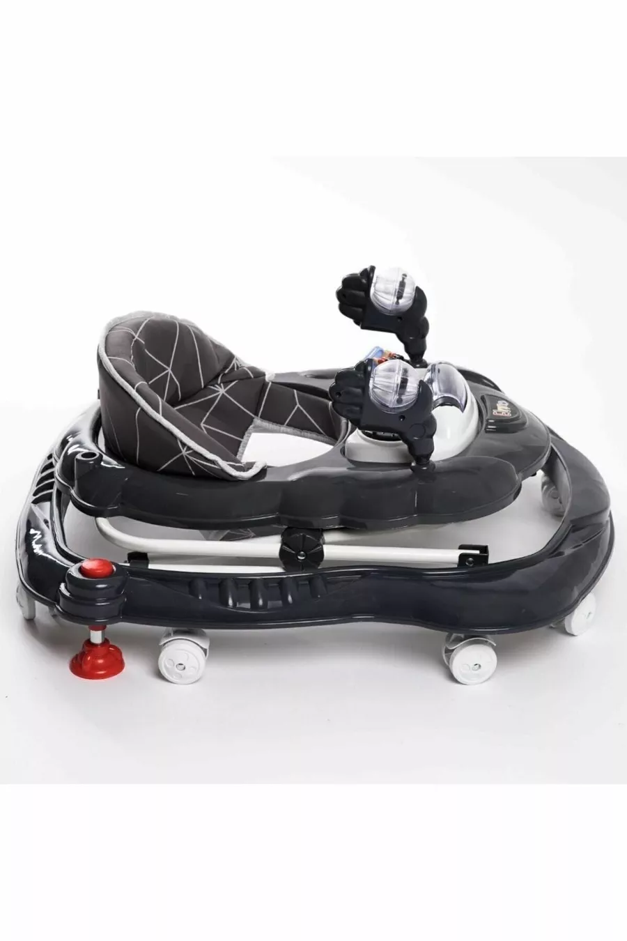 Trotteur pour bébé en forme d'araignée de luxe avec jouets, musique et lumière à 3 niveaux
