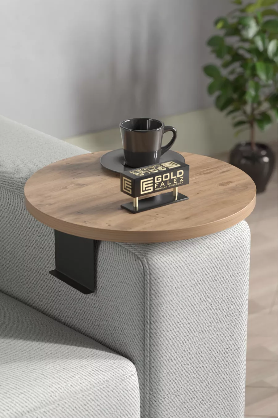 Table d'appoint Plateau réglable Plateau décoratif Moderne Pin Atlantique