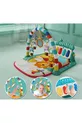 tapis de jeu pour bébé avec piano, tapis d'activités, miroir pour nouveau-né, musical et lumineux