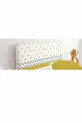 Housse de tête de lit Jaune-blanc Fond Étoiles jaunes Zigzag