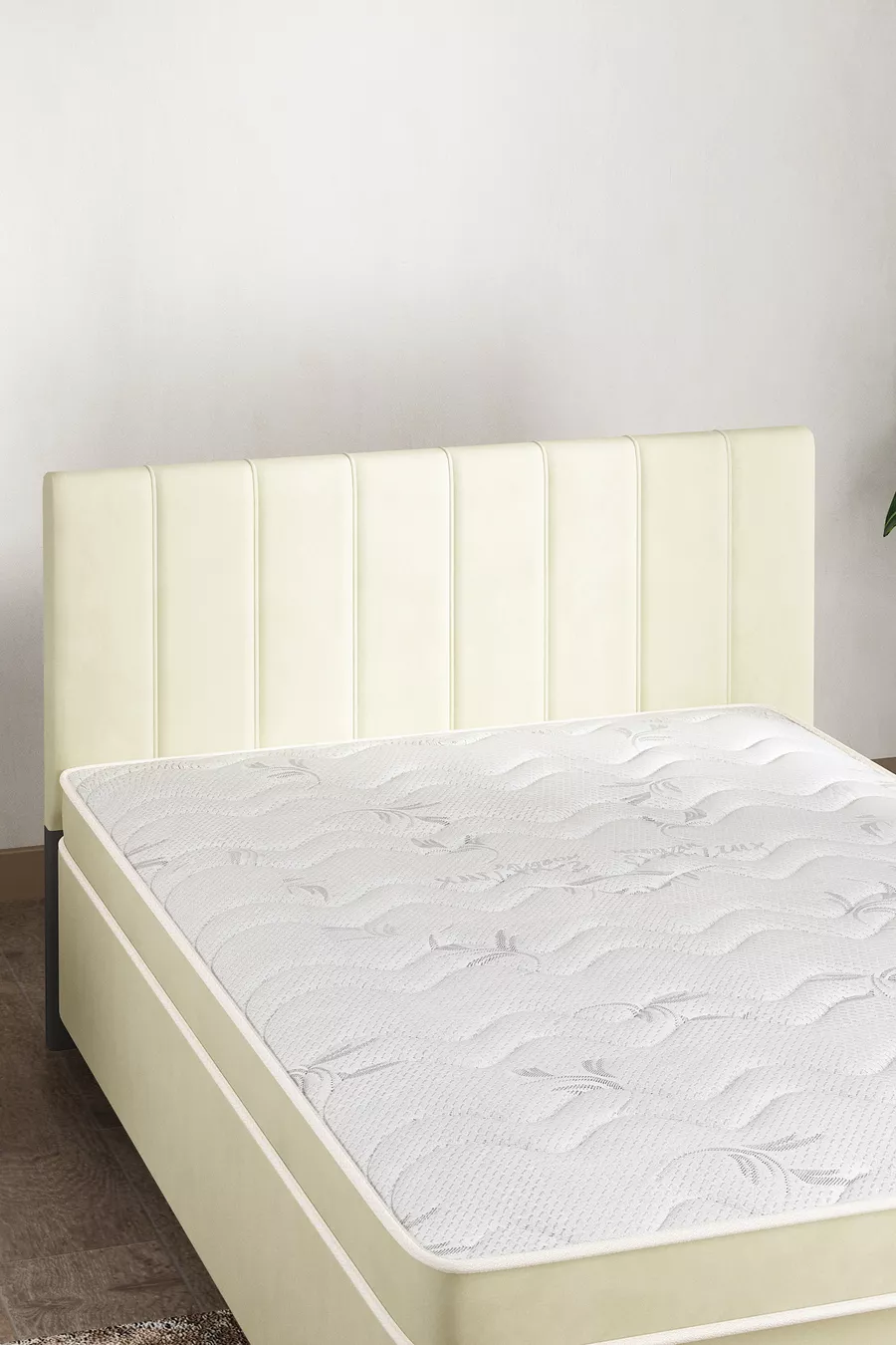 Housse de tête de lit, housse de tête de lit Lavinya crème