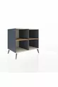 Commode Kronos 2 étagères Anthracite-Pierre de lune/Sapin