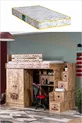 Lits superposés, Capitaine Lits superposés Armoire Bureau 1 lit confortable