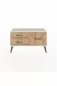 Commode Arges 3 étagères Anthracite-Pierre d'ardoise / Pin