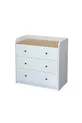 Commode à 3 tiroirs, commode à 6 compartiments, armoire de chambre à coucher, Begüm Safir Chêne Blanc