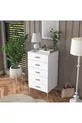 Rani Commode 5 Tiroirs Chambre à Coucher Chambre de Bébé Blanche