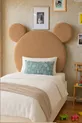 Tête de lit, peluche marron clair, tête de lit simple, tête de lit en peluche Mickey Mouse