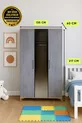 Armoire à 3 portes et tiroirs Ege | Qualité MDF | Design moderne | Élégante et fonctionnelle