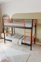 Lit superposé en métal premium Mix Compatible avec lit Matelas Orange Séparable