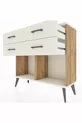 Commode Arges 4 tiroirs Pin-Pierre de Lune