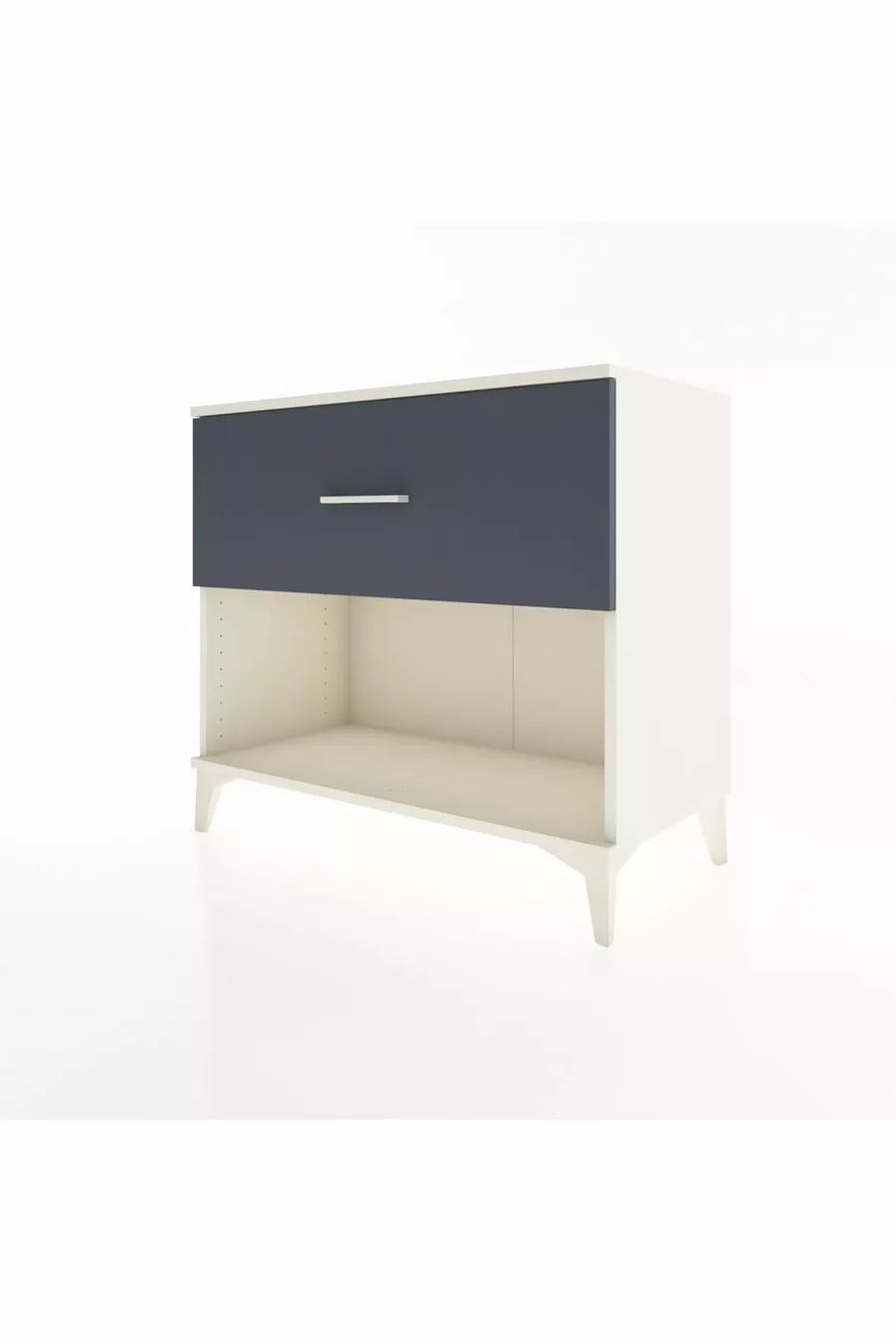 Commode Hyperion à un tiroir Pierre de Lune-Anthracite