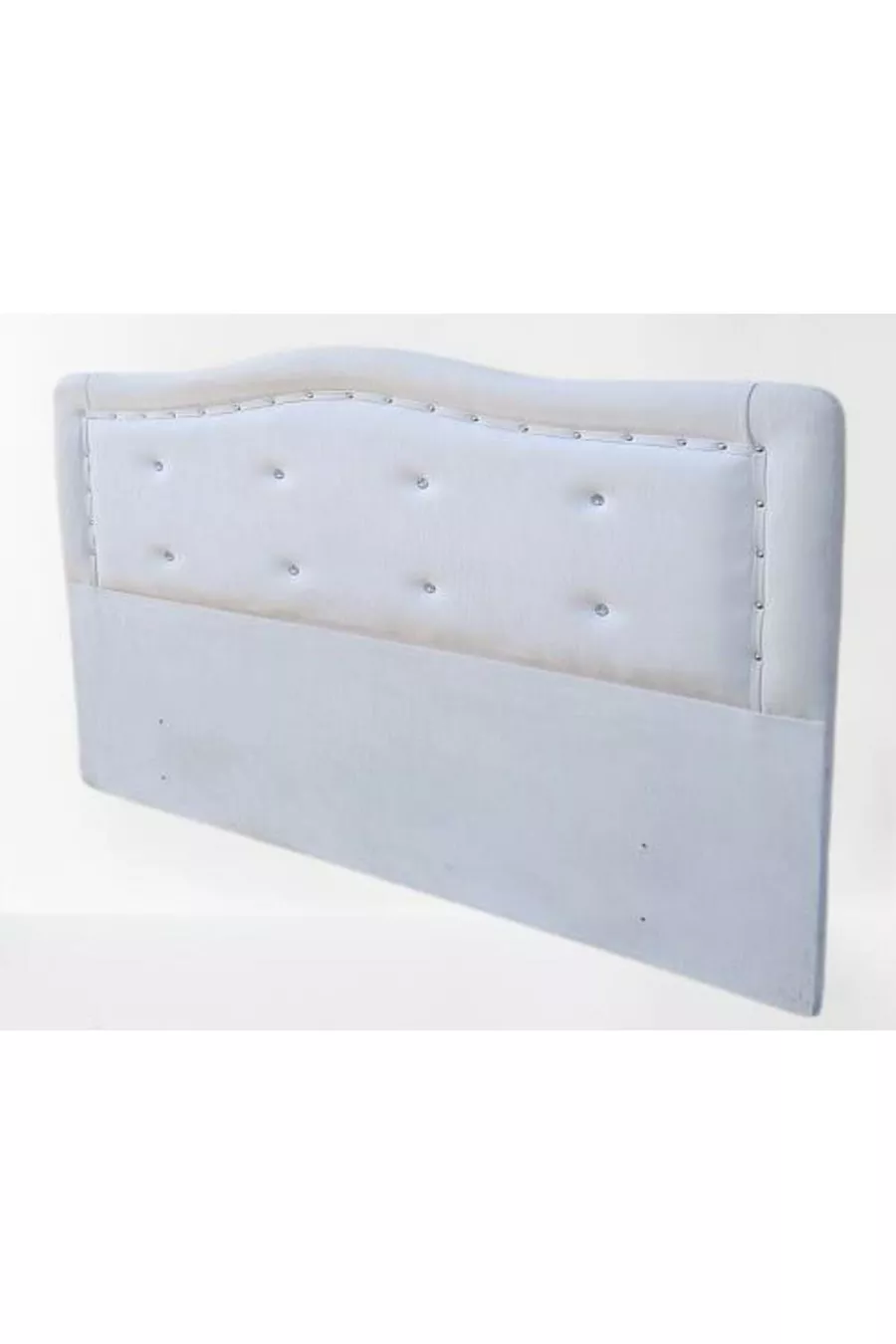 Titre DK Double cm Modèle Onde Cuir Synthétique Tissu Blanc Capitonné Fait Main
