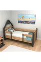 Ensemble de chambre d'enfant Valerin en pin Atlantique anthracite - Bureau, Lit, Bibliothèque, Armoire, Table de chevet