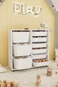 Armoire à 9 paniers Armoire multi-usages Armoire à jouets Vert clair et blanc