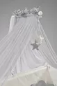 Berceau à bascule en bois Mondo Anne Yanı cm (blanc-gris motif)