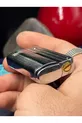 Briquet de chef de quartier élégant en métal à essence de couleur argent