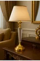 Amore Gold Abat-jour en métal cristal - Crème avec bande dorée