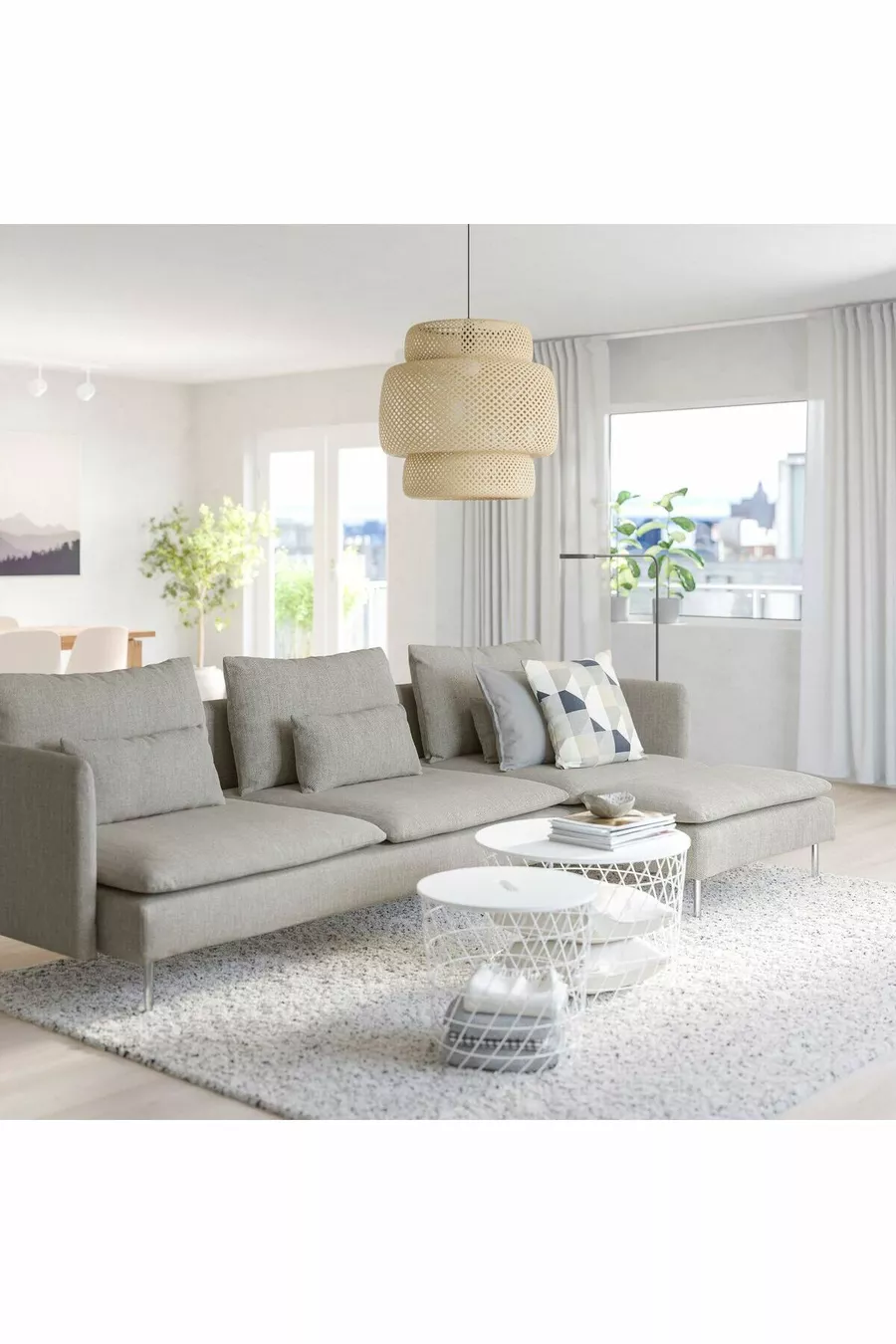 Canapé 3 places et fauteuil lounge, viarp beige-brun, à double accoudoir