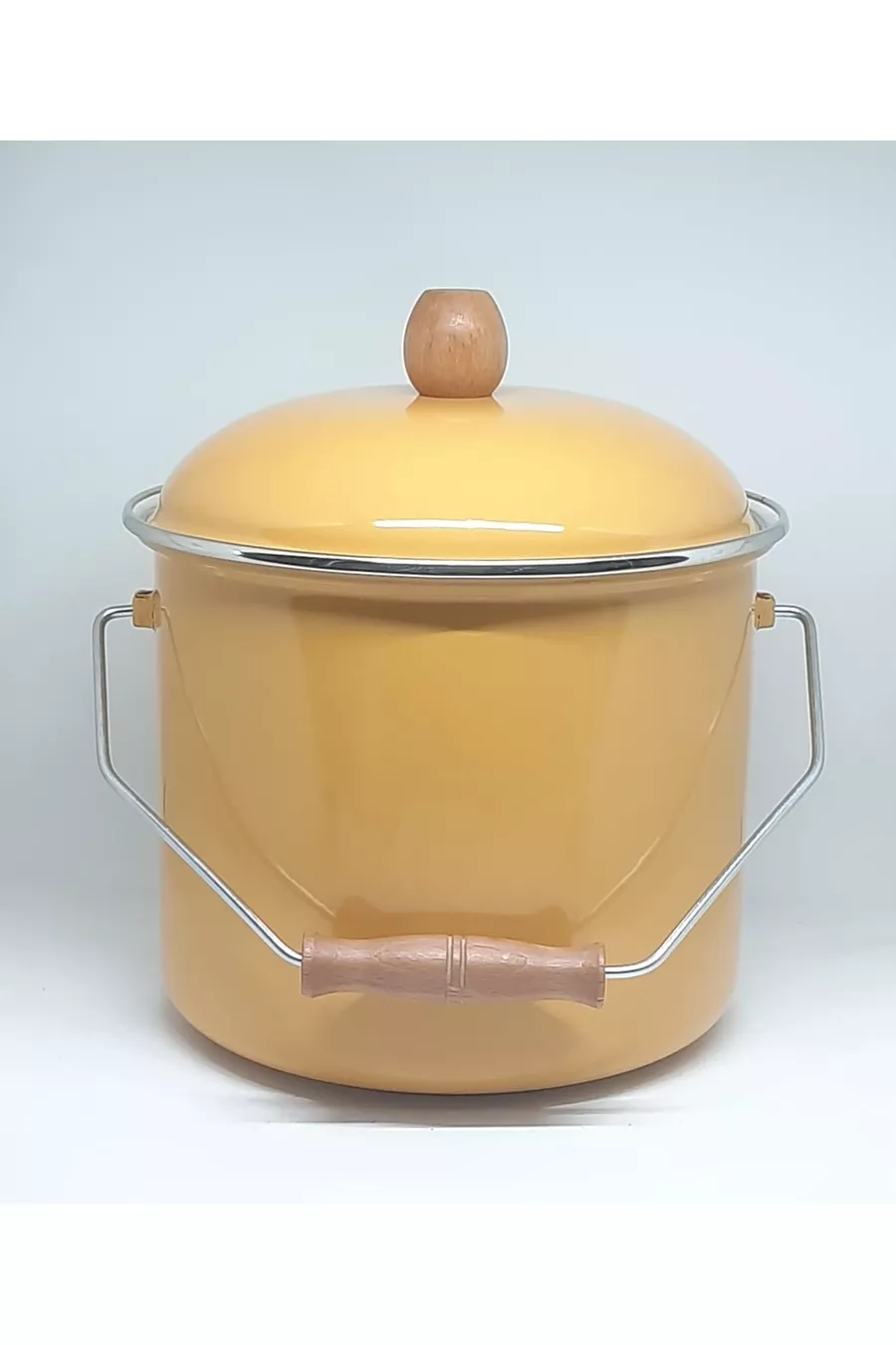 MAISON ÉMAILLÉE  CM 5 LITRES BASSINE ÉMAILLÉE JAUNE