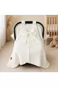 Couverture de poussette pour bébé à volants 2 pièces, Coussin de poussette avec soutien lombaire orthopédique