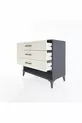 Commode Hyperion 3 tiroirs Anthracite-Silex