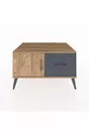 Commode Kronos avec une seule étagère, un tiroir et une porte, pin-pine/antracite