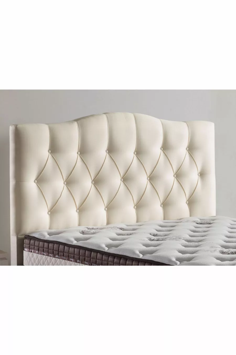 Tête de lit en tissu Duru Luxe pour deux personnes cm
