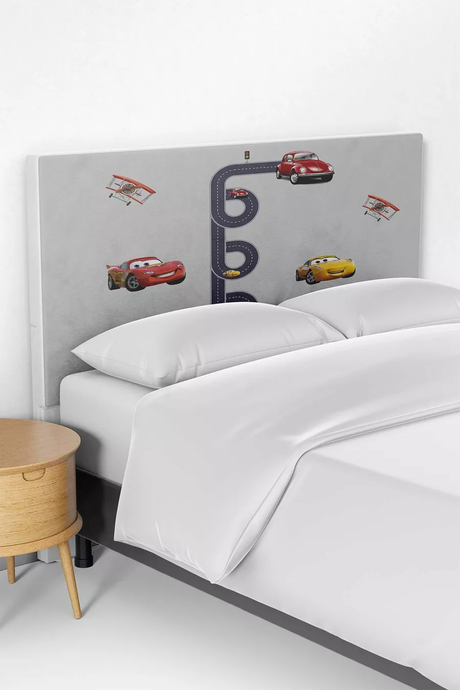 Housse de tête de lit pour chambre d'enfant avec motif Cars Flash McQueen