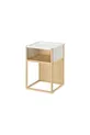 table de chevet, bambou-blanc, cm