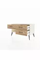 Commode Hyperion 3 tiroirs Pierre de lune/Pin