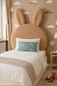 Tête de lit, peluche marron clair, tête de lit pour lit simple, tête de lit en peluche de lapin